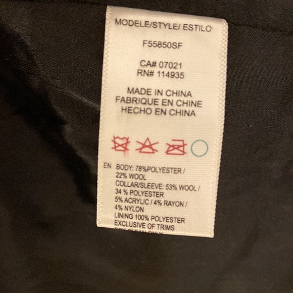 Gorgeous Edgy Wool Blend Coat M - Picture 8 of 8